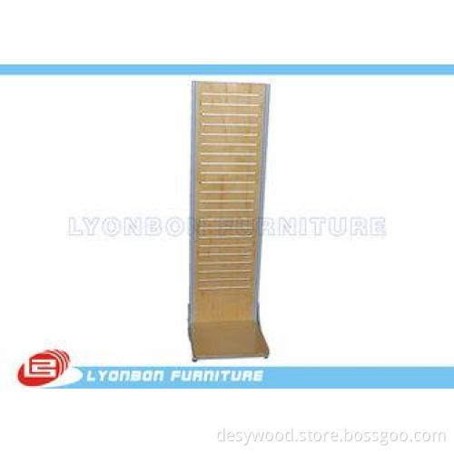 ISO Double side Slatwall Display fixtures / MDF Display Sta